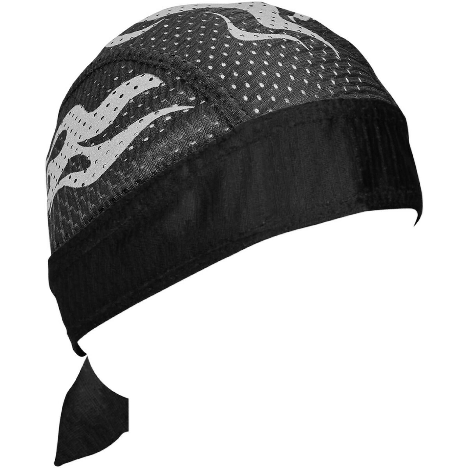 Hoofdband Zan Headgear headwrap reflective flames vented sport flydanna®