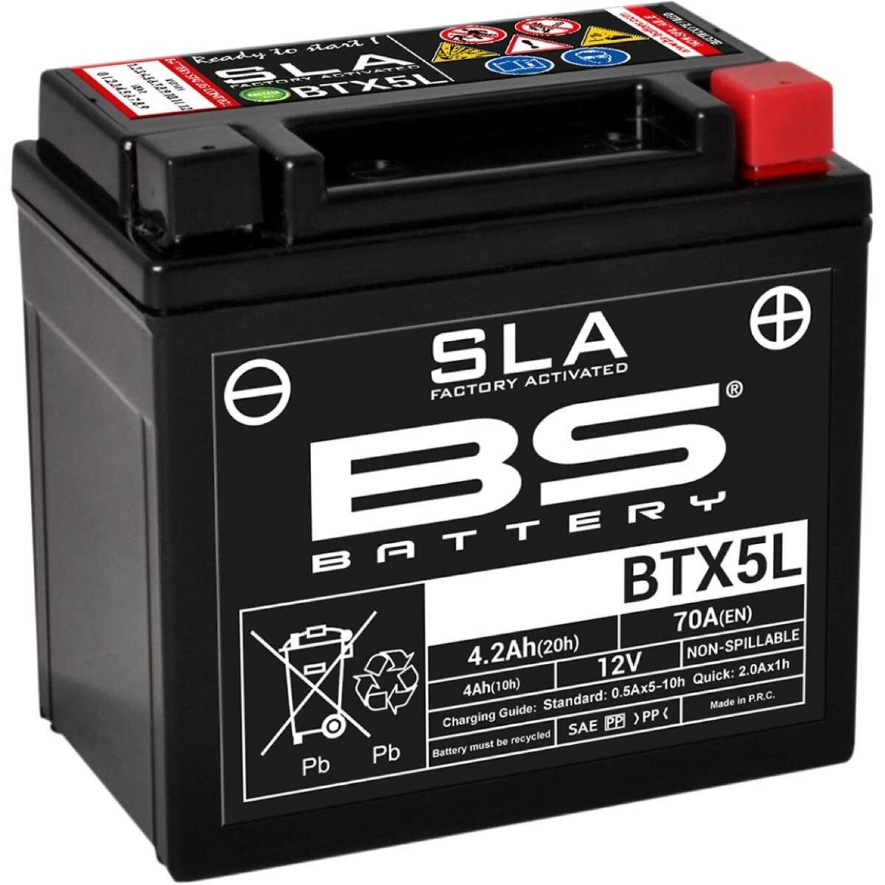 Motorfiets accu BS Battery SLA BTZ6S / BTX5L - C (10H-R) - C (20H-R)