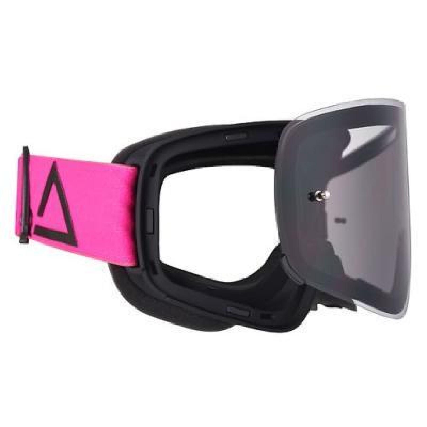 Motorcrossbril met gerookte lens Amoq Vision Magnetic