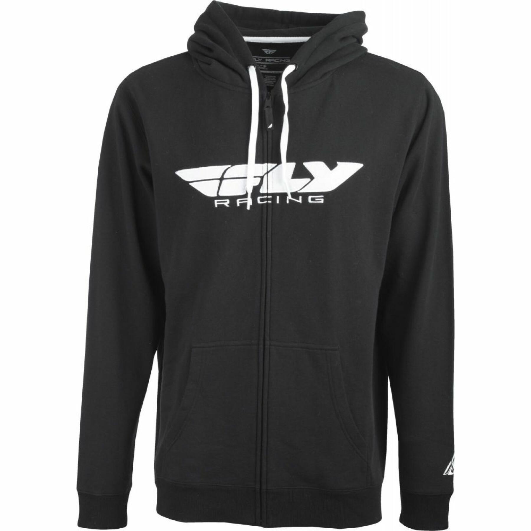 Hooded sweatshirt met rits Fly Racing Corp