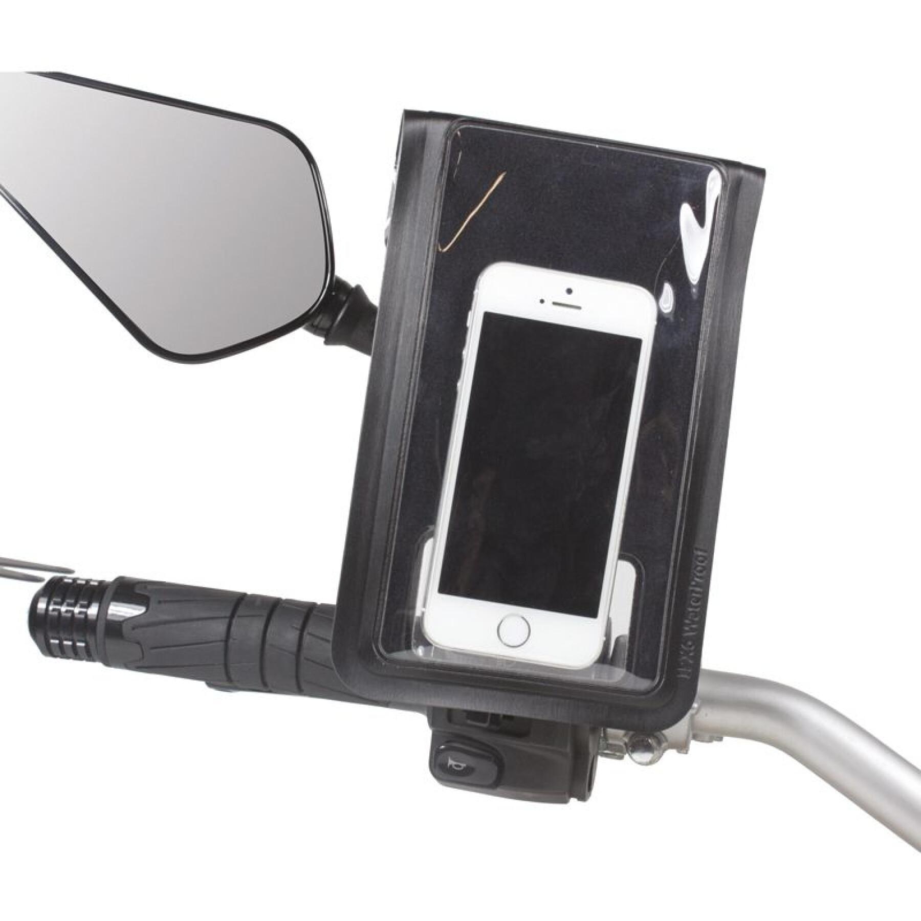 Motor smartphone houder op achteruitkijkspiegel met oplader Chaft