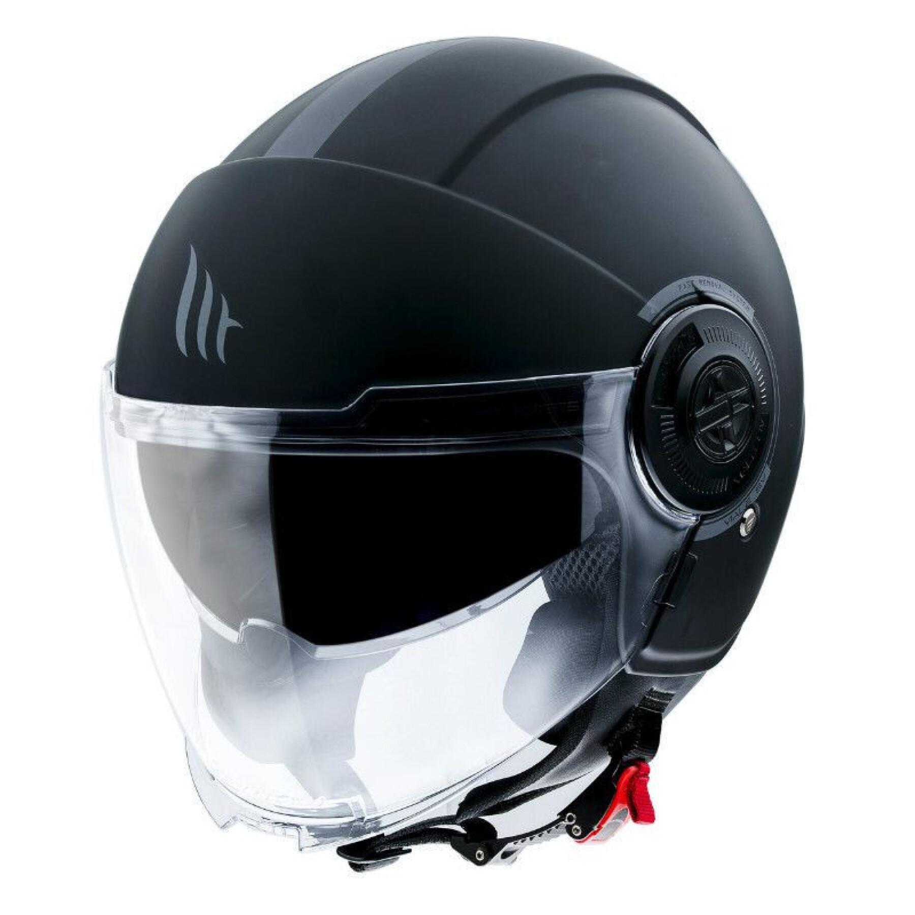 Jethelm met dubbel scherm MT Helmets Viale Sv