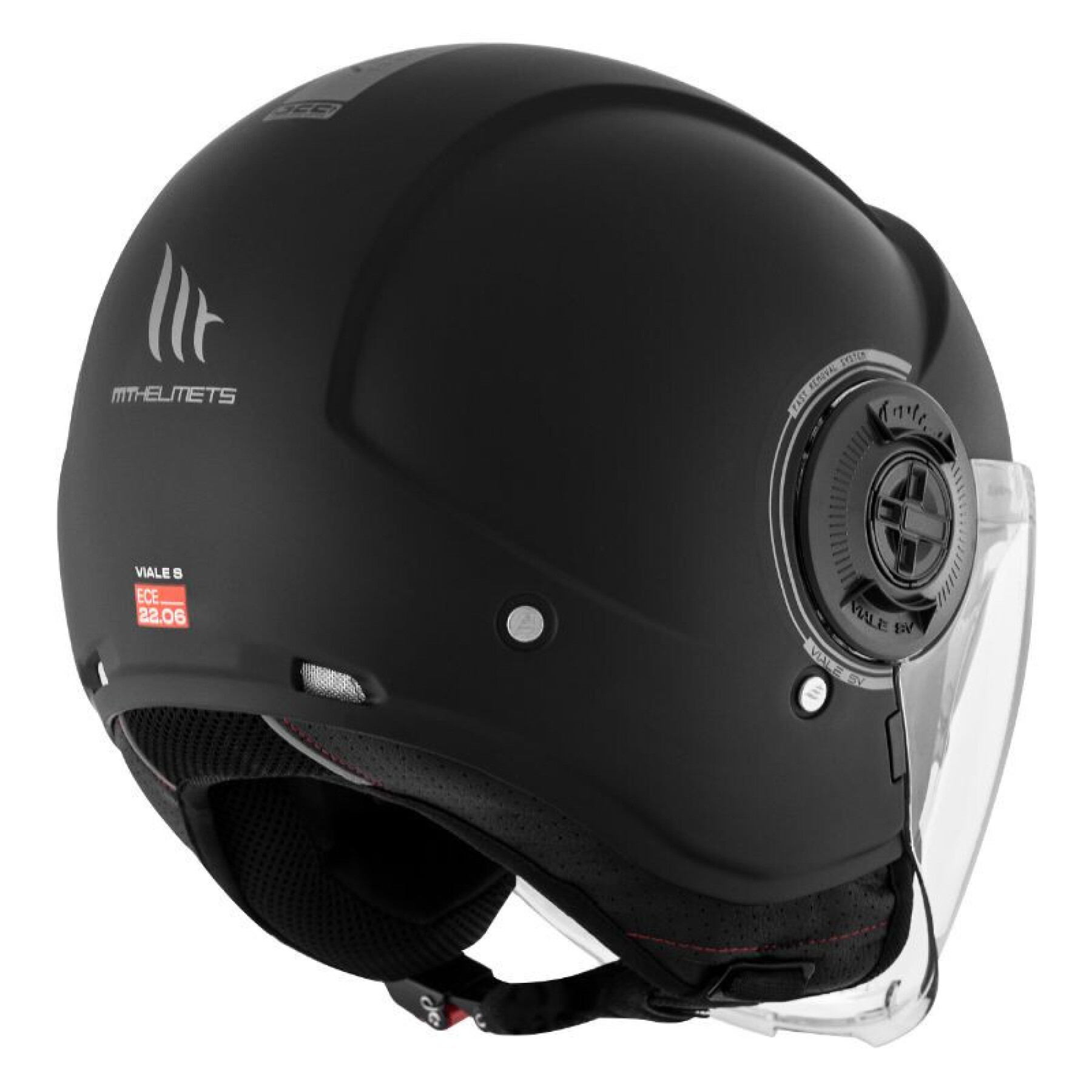 Jethelm met dubbel scherm MT Helmets Viale SV