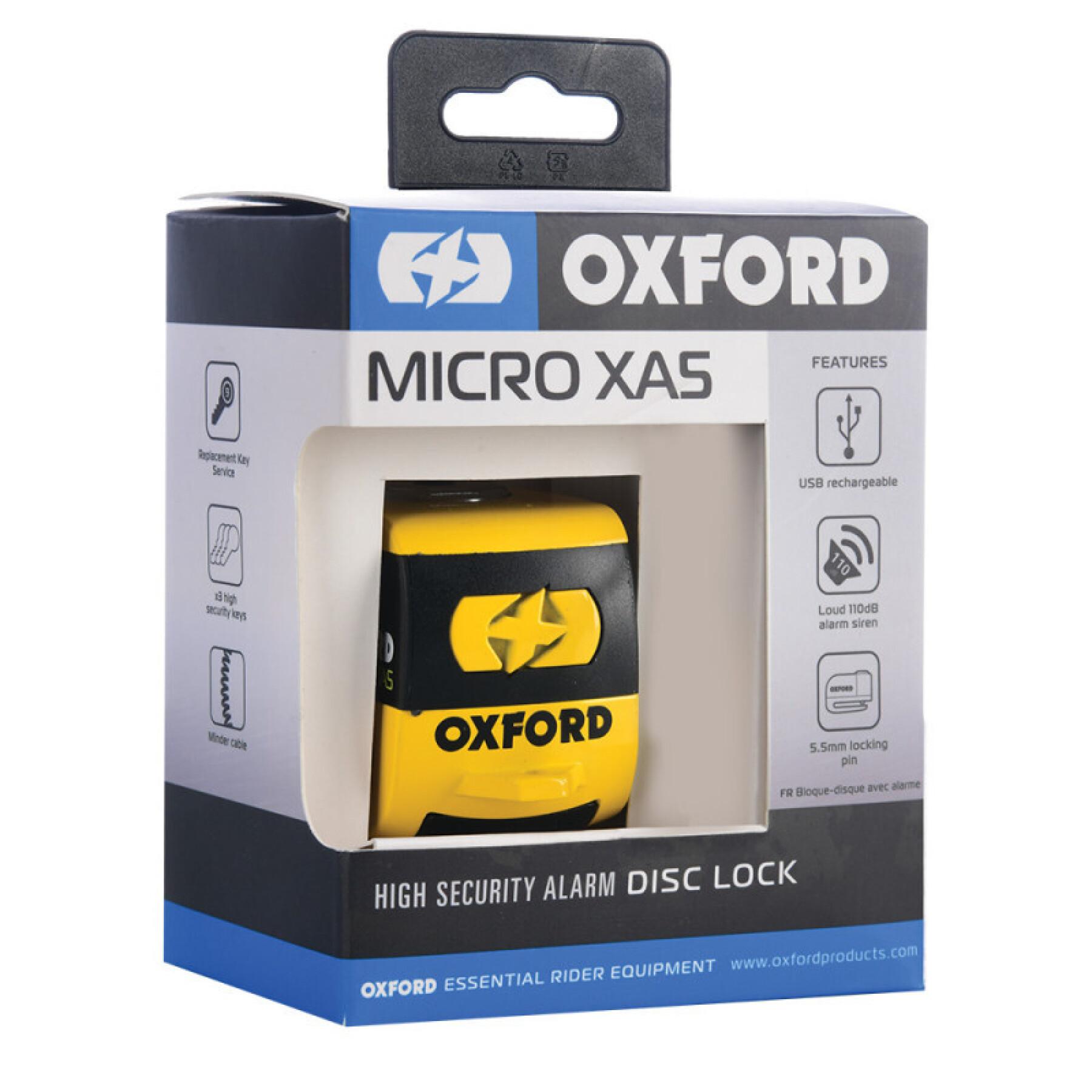 Motorfiets schijfslot Oxford Micro XA5