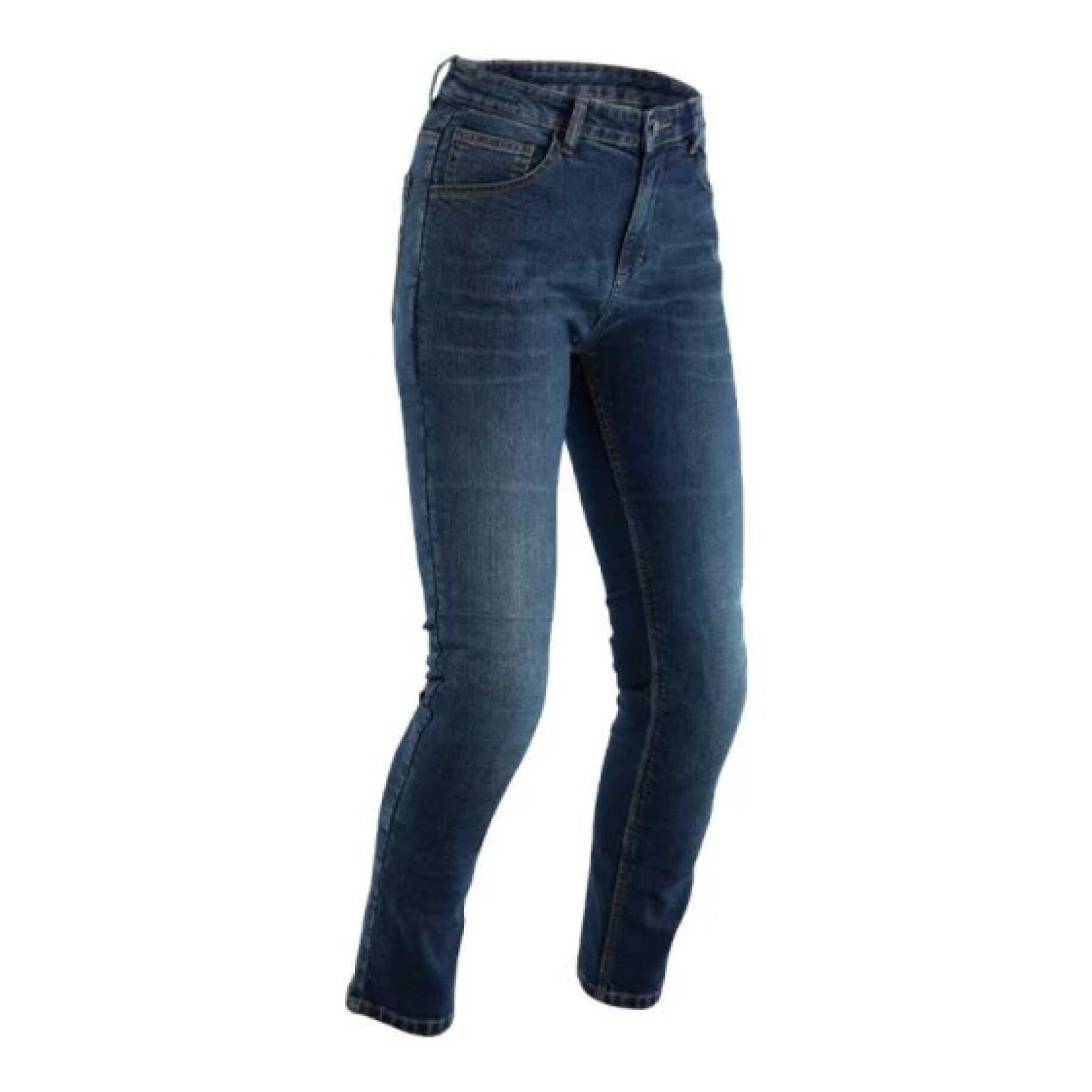 Jeans moto court dames versterkt textiel RST Kevlar® Tapered-Fit CE