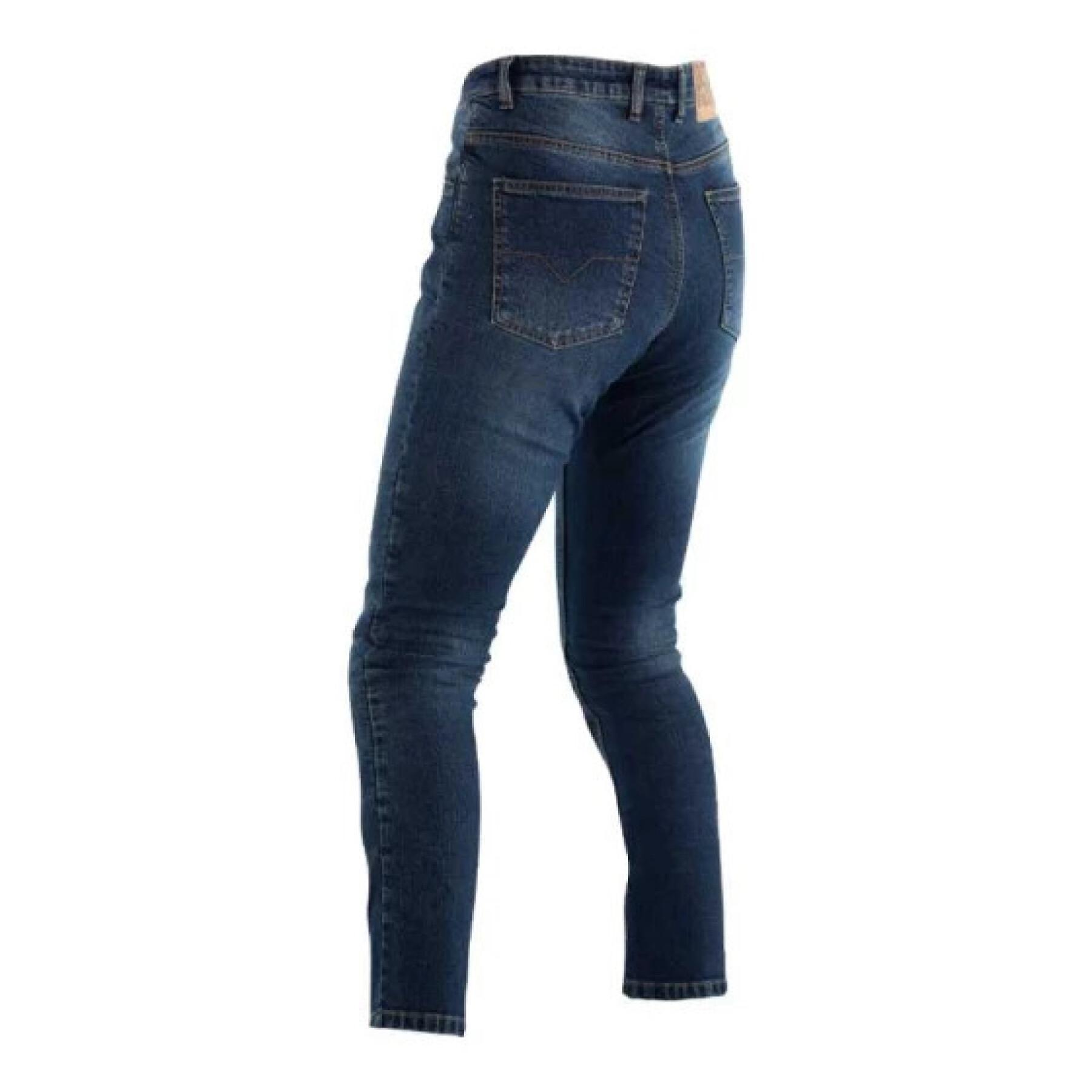 Jeans moto court dames versterkt textiel RST Kevlar® Tapered-Fit CE