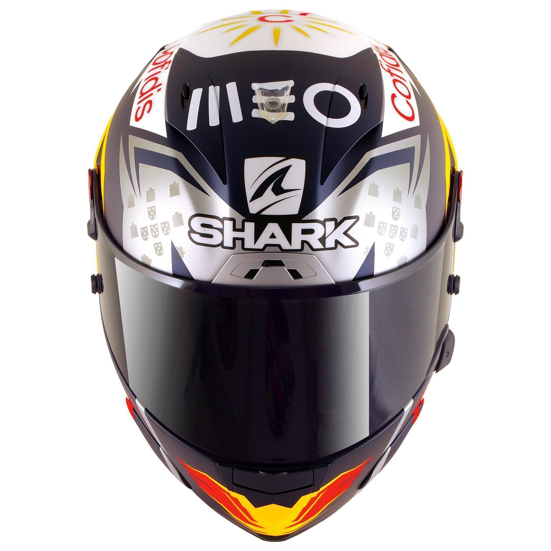 Volgelaats motorhelm Shark race-r pro GP oliveira signature