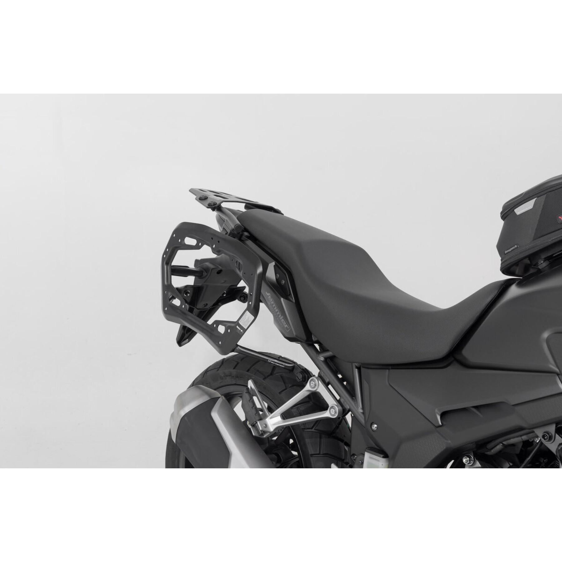Stijf zijkoffersysteem voor motorfietsen SW-Motech DUSC onda CB500X, CB500F, CBR500R
