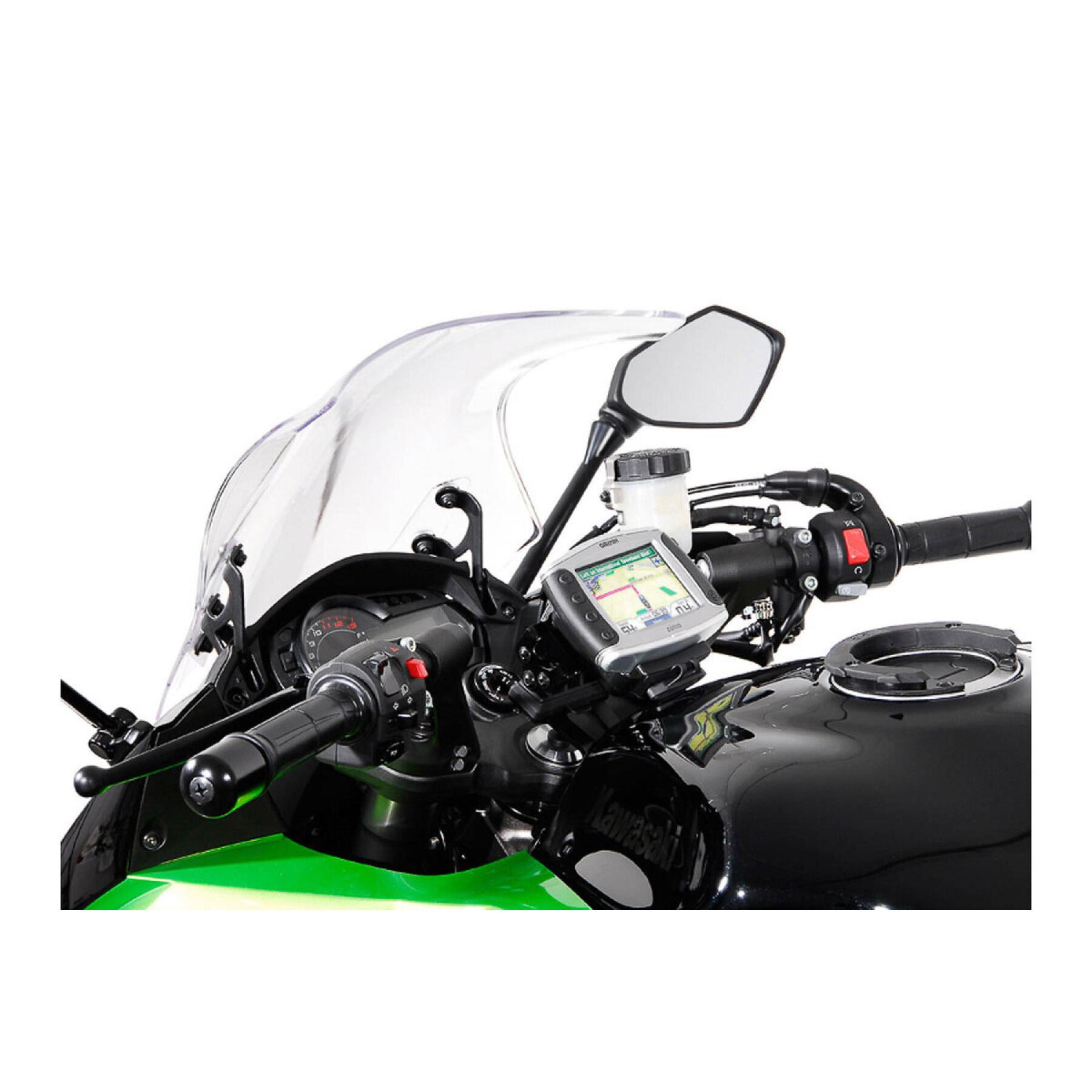 Motorfiets gps beugel voor stuur SW-Motech Kawasaki Z1000SX, Ninja 1000SX.