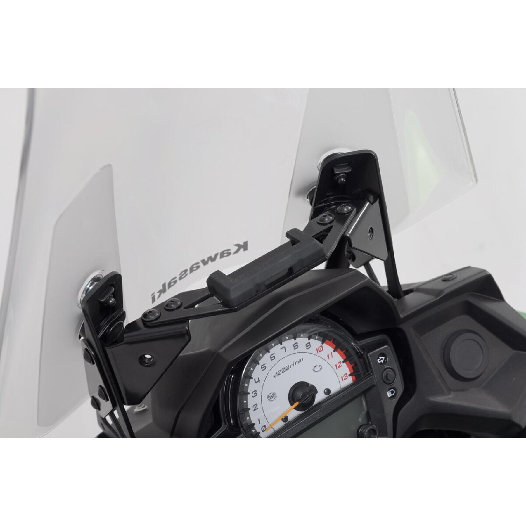 Steun GPS pour cockpit SW-Motech Kawasaki Versys 650 (14-21).