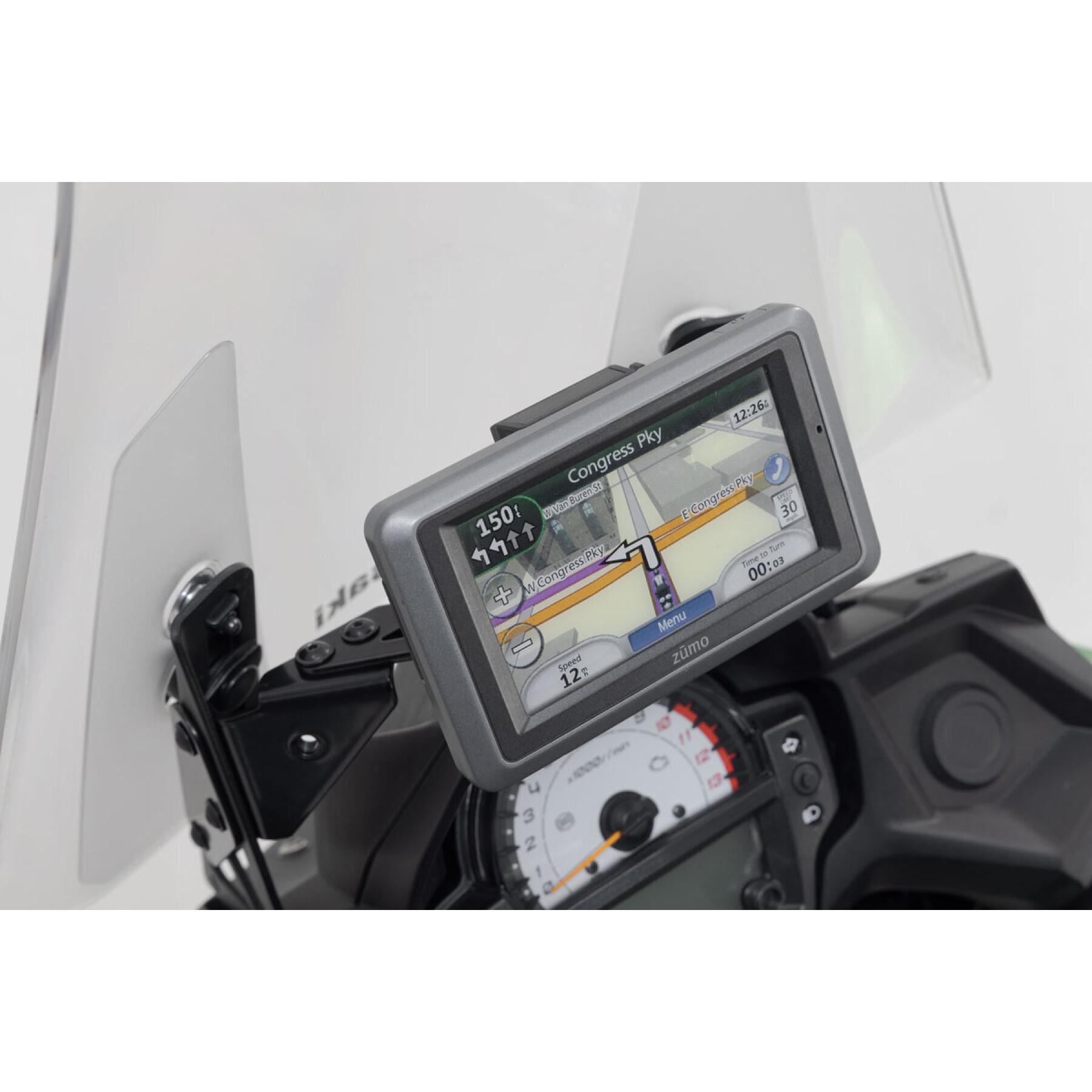 Steun GPS pour cockpit SW-Motech Kawasaki Versys 650 (14-21).