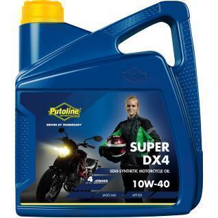 Motorfietsolie 4t semisynthetisch Putoline 4L 0W-40 Semi Super DX4