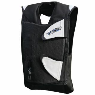 Airbag vest voor motorfiets met lederen elastiek Helite GP-AIR GT