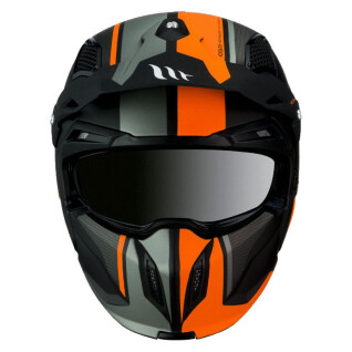Convertible enkele schild motorcrosshelm met afneembare kinband MT Helmets Streetfighter Sv Twin C4 (Ece 22.06)