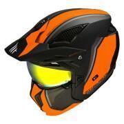 Convertible enkele schild motorcrosshelm met afneembare kinband MT Helmets Streetfighter Sv Twin C4 (Ece 22.06)