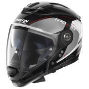 Motorfiets crossover helm n70-2 gt Nolan Lakota N-Com Metal Silver 37